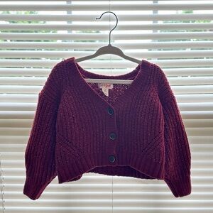 Cat & Jack Maroon Cardigan